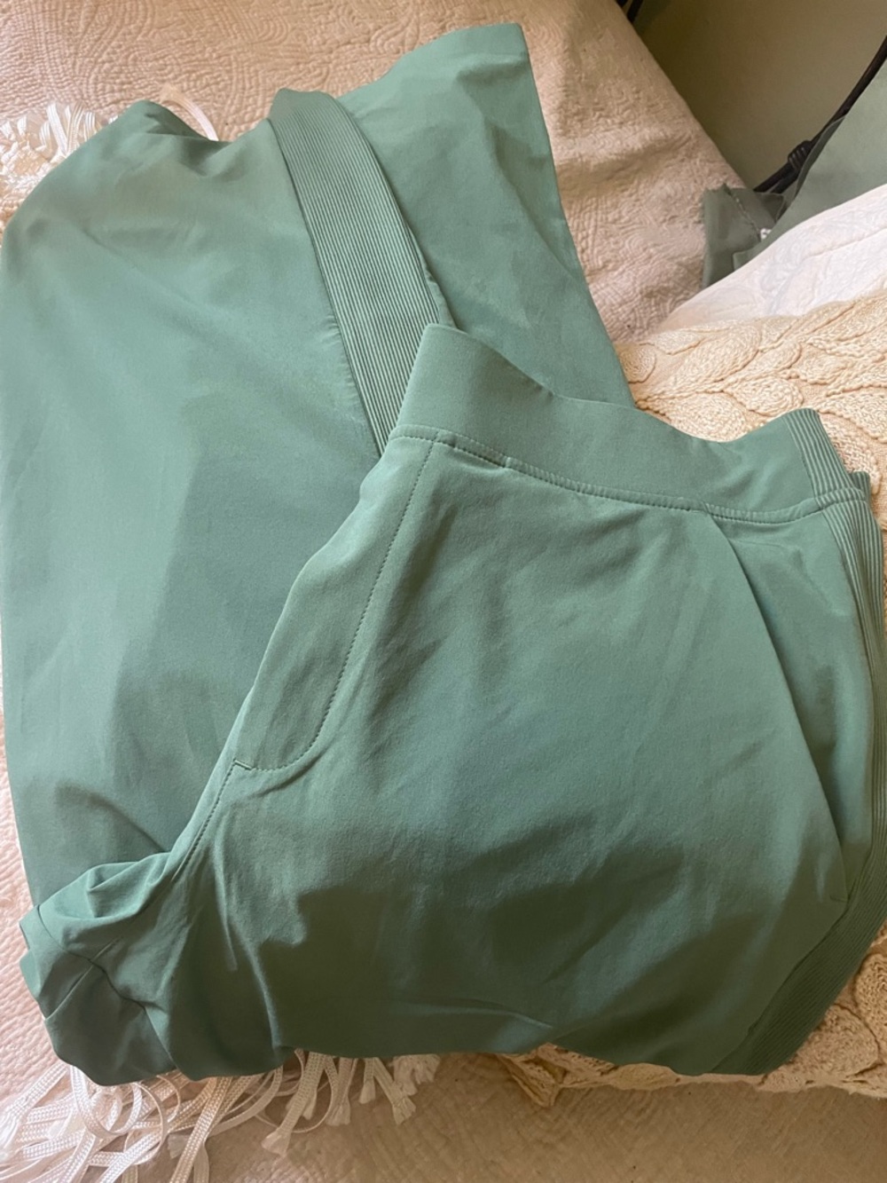 Athleta Sage Green Pull-On Lounge Pants - Picture 2 of 4